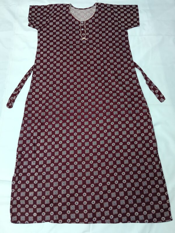Women 100% Soft Pure Cotton Printed Nighty